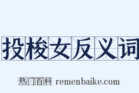 投梭女反义词是什么意思的图片